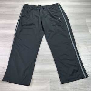 Nike Epic Pants Mens 2XL Black Track Athletic Side Stripe Lightweight 480238-010
